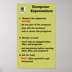 Computer Expectations Poster