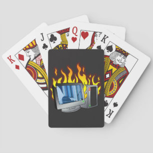 Computer-Feuerlöschkarten Spielkarten
