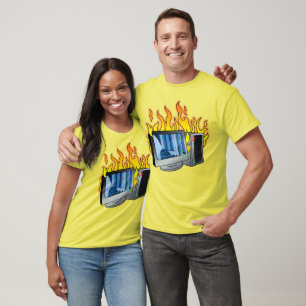 Computer Fire Men's Basic-T - Shirt