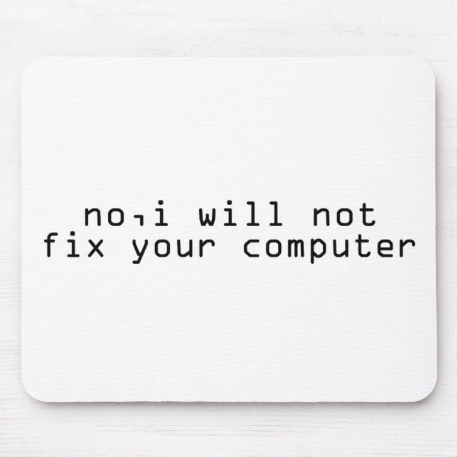 Computer-Fixer Mousepad (Vorne)