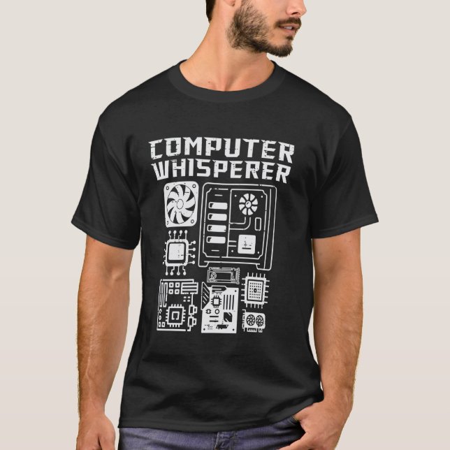 Computer-Flüsterer Systemadministrator Sysadmin M T-Shirt (Vorderseite)