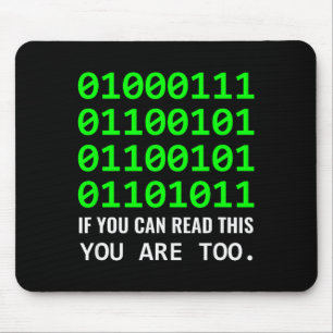 Computer-Freak Binärcode Software-Entwickler Mousepad