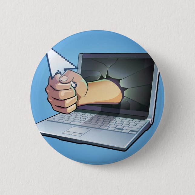 Computer-Frustration Button (Vorderseite)