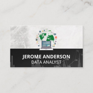 Computer für Datenanalyse   Aktienkurs Visitenkarte