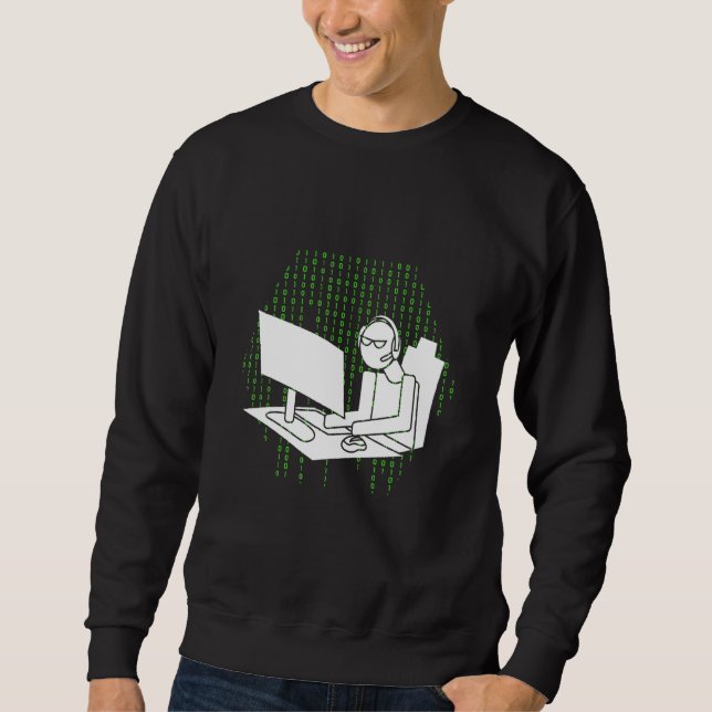 Computer Gamer Männer Frauen Kinder PC PC PC GG Sweatshirt (Vorderseite)