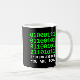 Computer-Geek Binärcode Softwareentwickler Kaffeetasse