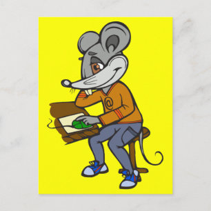 Computer Geek Mouse Postkarte