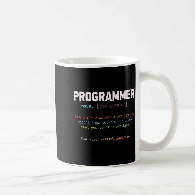 Computer Geek Nerd Gift Funny Programmer  Kaffeetasse (Rechts)