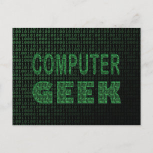 Computer Geek Postkarte