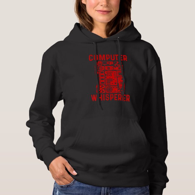 Computer Geek Tech Nerd Männer Frauen Coole Unters Hoodie (Vorderseite)