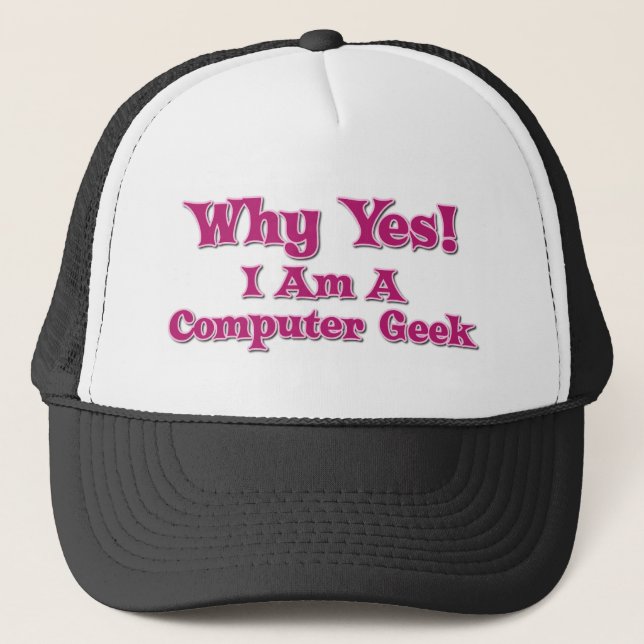 Computer Geek Truckerkappe (Vorderseite)