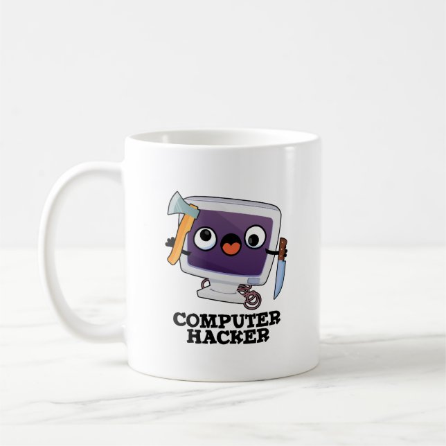 Computer Hacker Funny Technology Pub Kaffeetasse (Links)