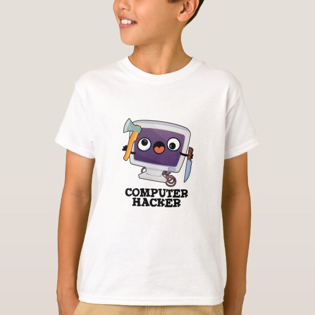 Computer Hacker Funny Technology Pub T-Shirt (Vorderseite)