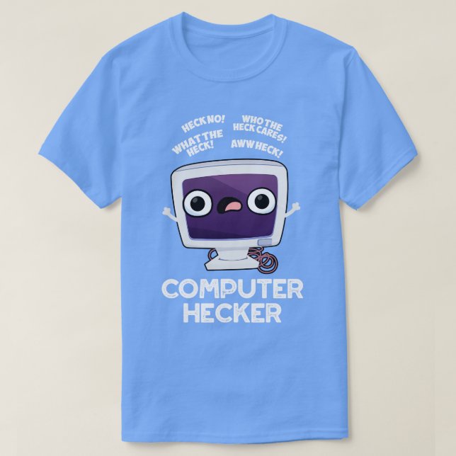 Computer-Hacker Lustiger Hacker-Witz T-Shirt (Design vorne)