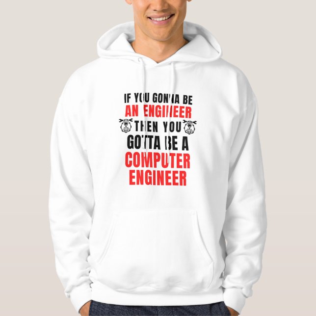 COMPUTER HARDWARE ENGINEER HOODIE (Vorderseite)