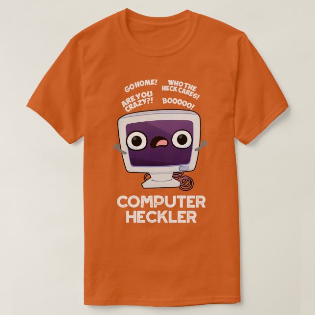 Computer Heckler Funny Hacker Pub T-Shirt (Design vorne)