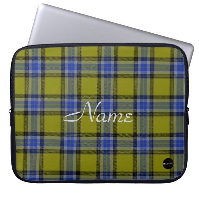 Computer-Hüllen - HAMbyWG Green Kariert Laptopschutzhülle (Vorderseite)