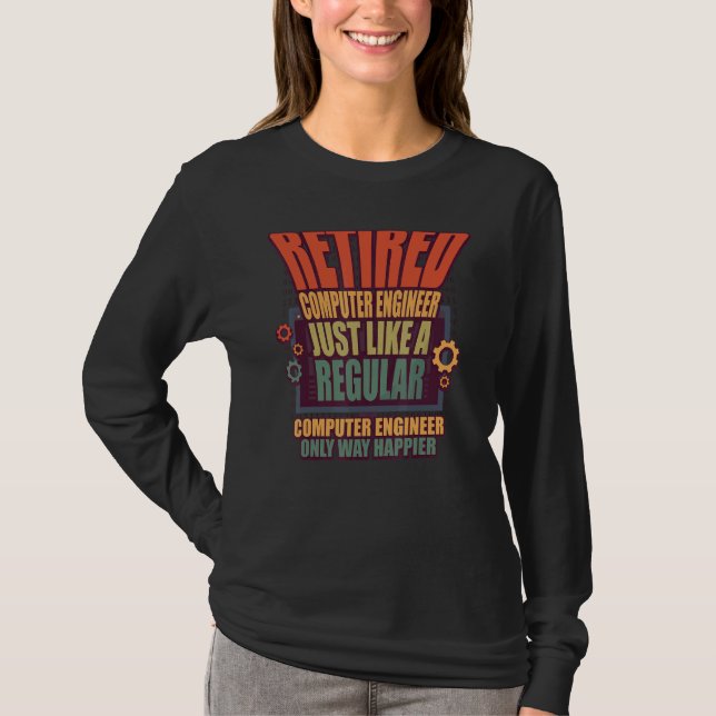 Computer-Ingenieur IT-Programmierer Ruhestand T-Shirt (Vorderseite)