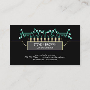 Computer-Ingenieur Wissenschaft Leiterplatte Code Visitenkarte
