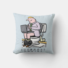 Computer, Internet und soziale Medien Kissen