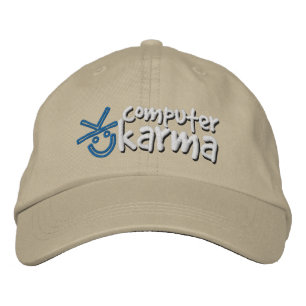 Computer Karma Hat Bestickte Baseballkappe