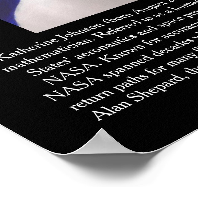 Computer: Katherine Johnson Poster (Ecke)