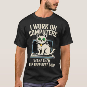 Computer-Katzen-Programmierer T-Shirt