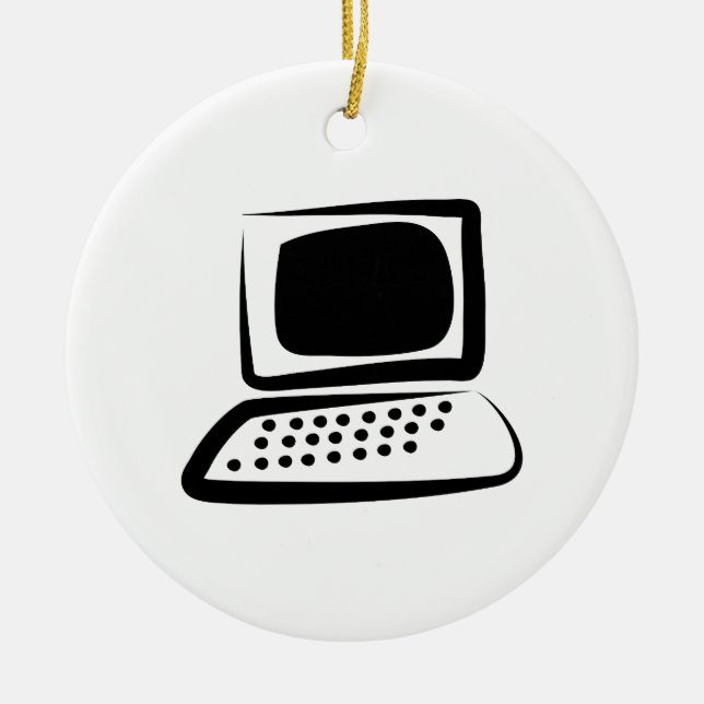 Computer Keramik Ornament (Vorne)