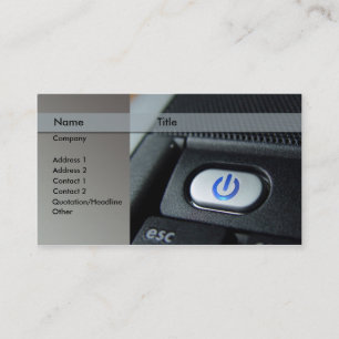 Computer/Laptop - Techniker Visitenkarte