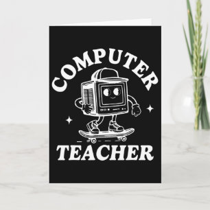 Computer-Lehrer Computer-Skateboarding Naturwissen Karte