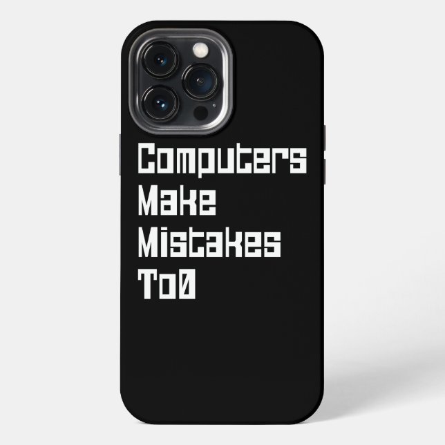 Computer machen auch Fehler To0 Case-Mate iPhone-H iPhone Hülle (Rückseite)