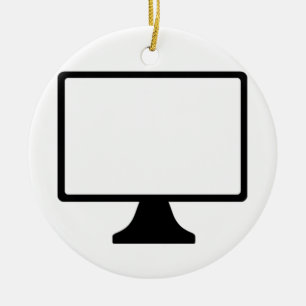 Computer-Monitor Keramik Ornament