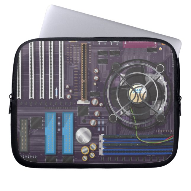 Computer-Motherboard Laptopschutzhülle (Vorderseite)