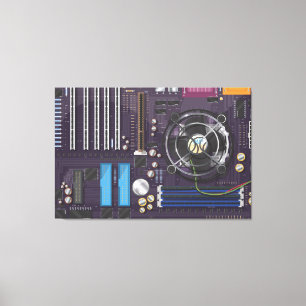 Computer-Motherboard Leinwanddruck