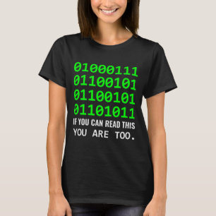 Computer-Nerd Binärcode Software-Entwickler T-Shirt