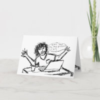 Computer-Nerd humorvoll