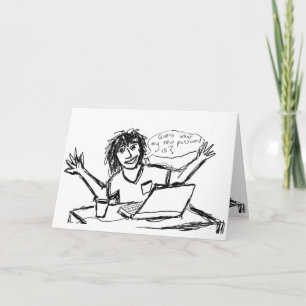 Computer-Nerd humorvoll Karte