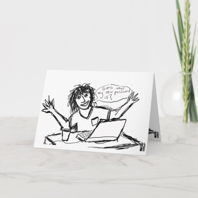 Computer-Nerd humorvoll Karte (Vorderseite)