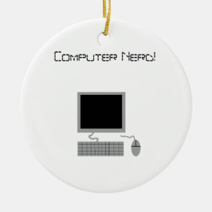 Computer-Nerd Keramik Ornament