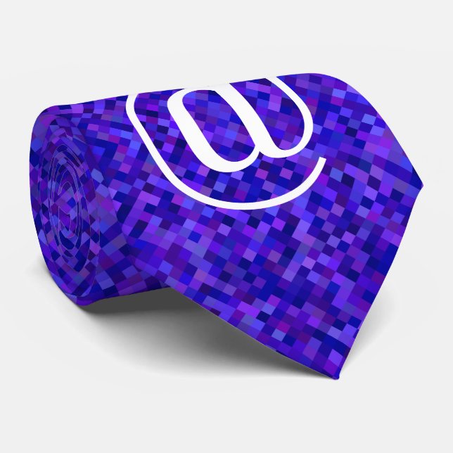 Computer-Nerd-Symbol Krawatte (Gerollt)