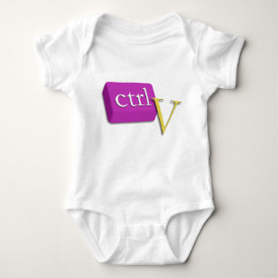Computer-Nerd-Zwillings-Baby 2 von 2 (Ctrl V) Baby Strampler