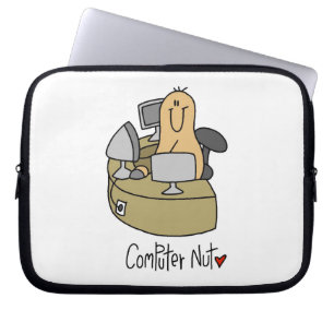 Computer-Nuss-T-Shirts und Geschenke Laptopschutzhülle