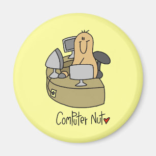 Computer-Nuss-T-Shirts und Geschenke Magnet