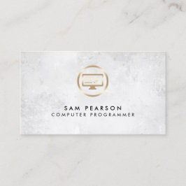 Computer-Programmierer ComputerCode-Symbol Busines Visitenkarte