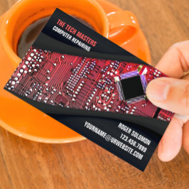 Computer Repair Business Card Template Visitenkarte