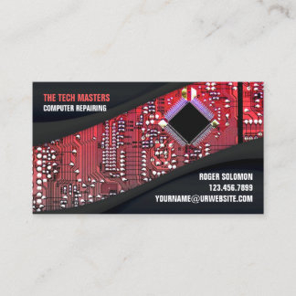 Computer Repair Business Card Template Visitenkarte