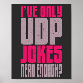 Computer Science Programmer udp Joke Poster