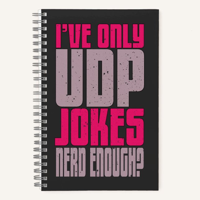 Computer Science Programmierer udp Witz Notizbuch (Vorderseite)