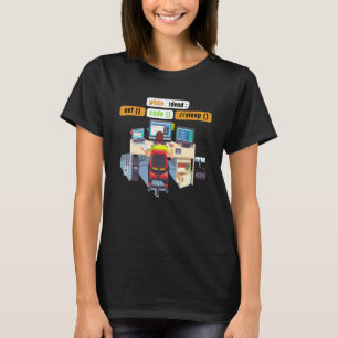 Computer Science Python Coder essen Code Sleep Spa T-Shirt