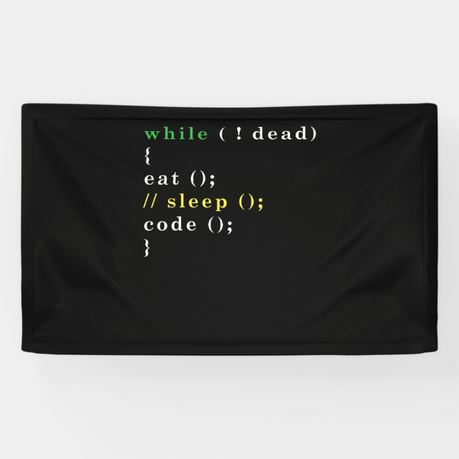 Computer Science Python Programmierer essen Code S Banner (Horizontal)